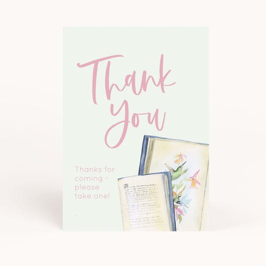 Book Club Favor Sign Printable