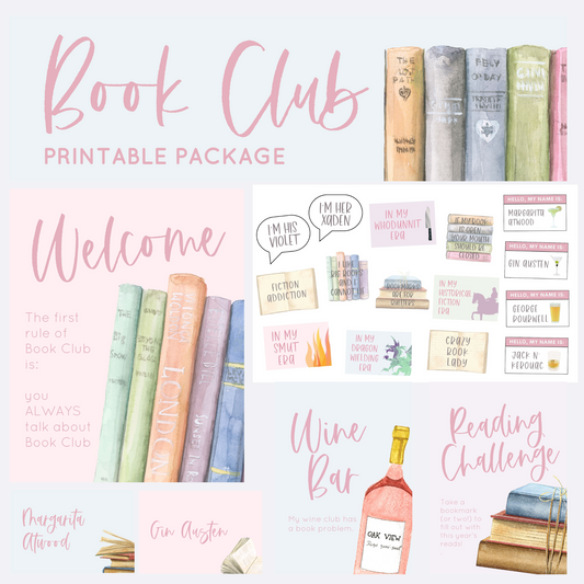 Book Club Party Printable Package