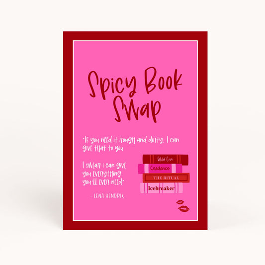 Spicy Book Club Book Swap Printable