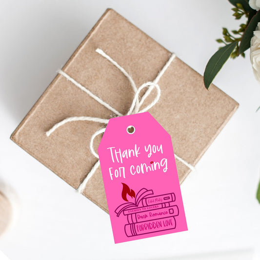 Spicy Book Club Favor Tag Printables