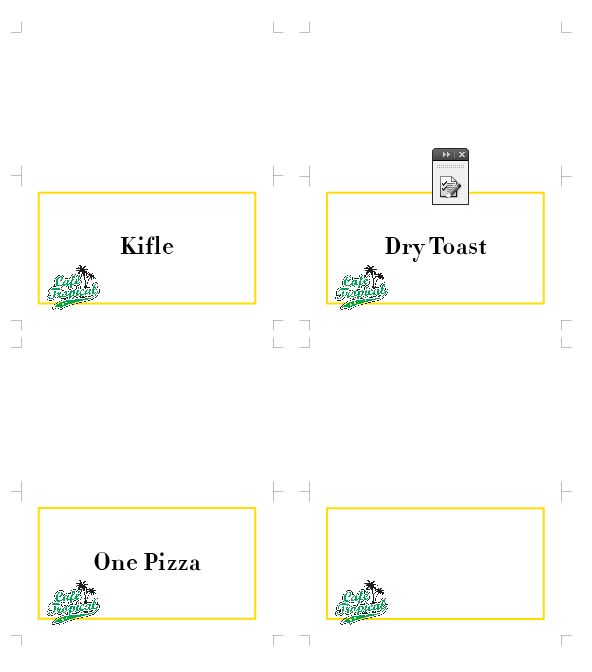 Schitts Party Food Tent Printables