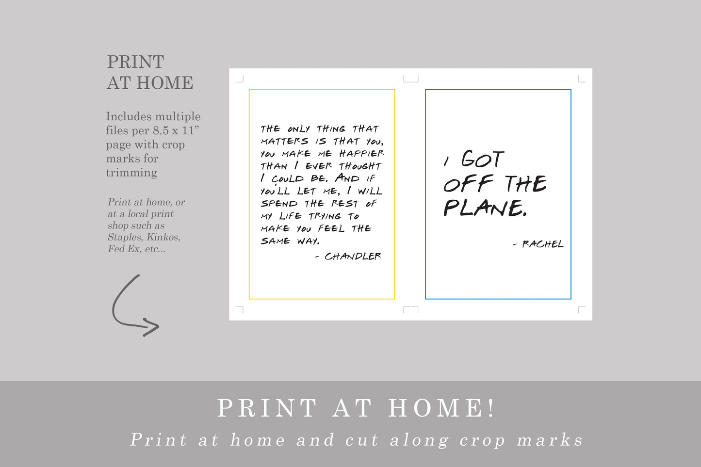 Gilmore Birthday Quote Printables