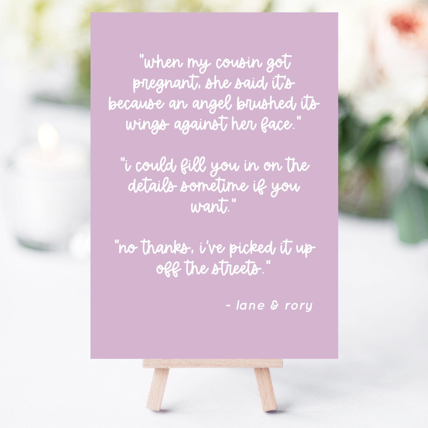 Gilmore Baby Quote Printables