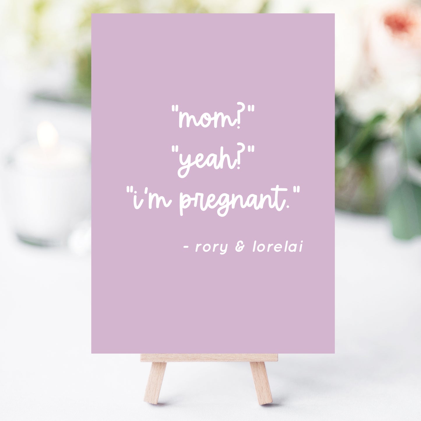 Gilmore Baby Quote Printables