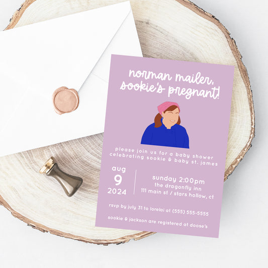 Gilmore Baby Shower Invitation Printable