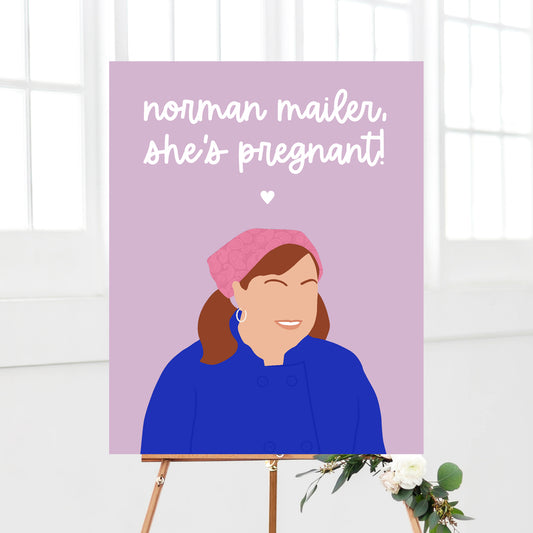 Gilmore Baby Shower Welcome Sign