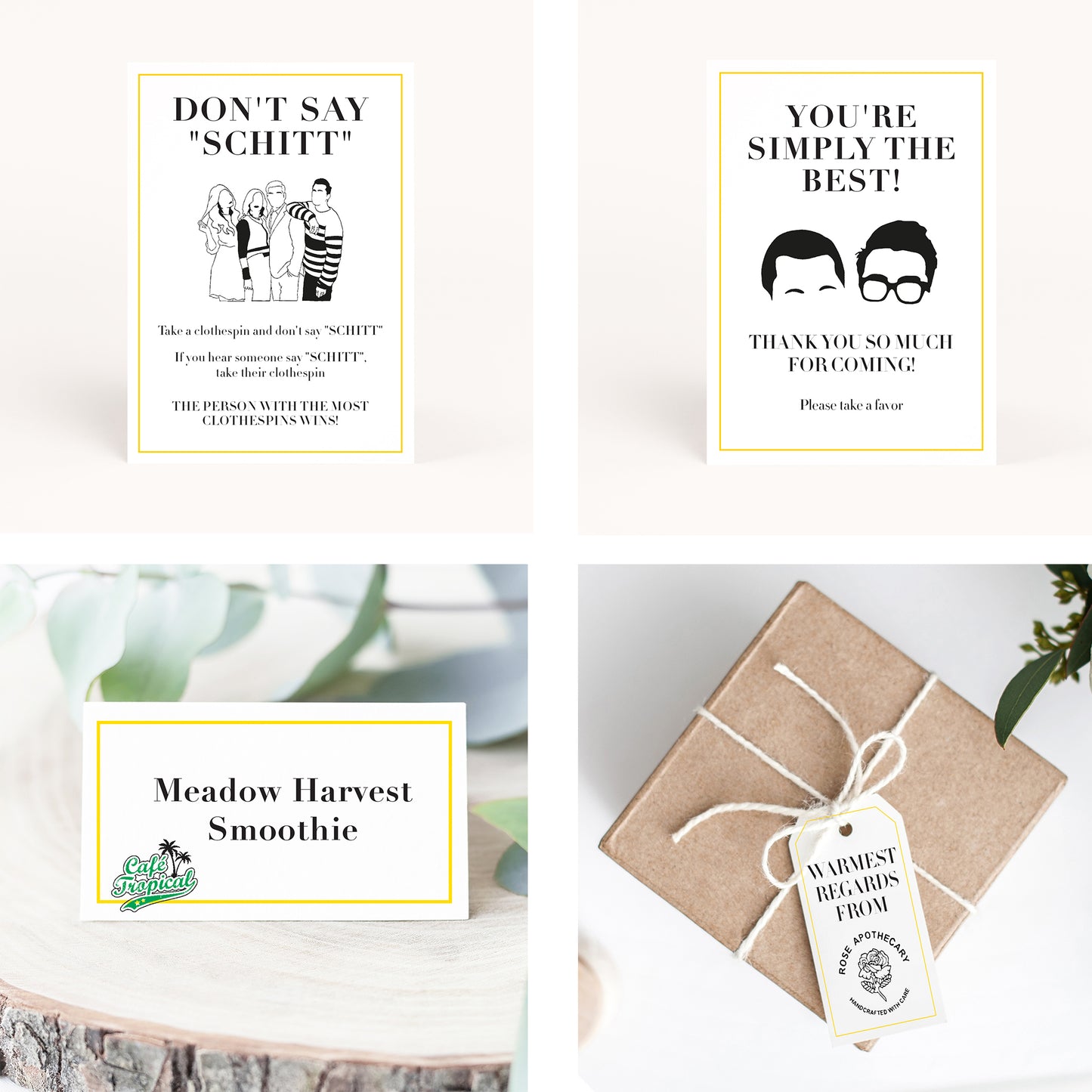 The Ultimate Schitts Baby Shower Printable Package