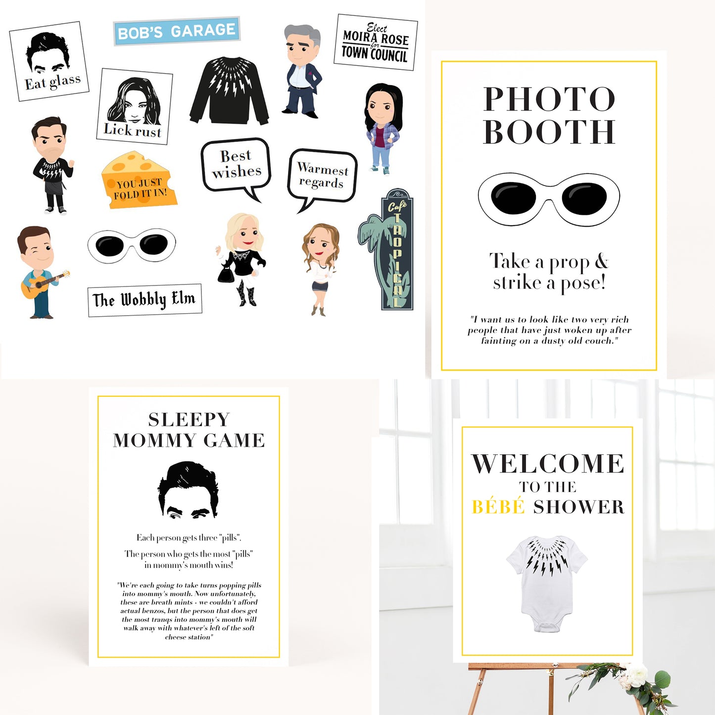 The Ultimate Schitts Baby Shower Printable Package