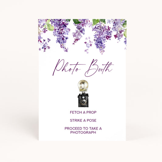 Bridgerton Bridal Shower Photo Booth Sign Printable