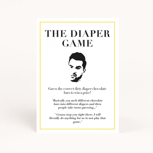 Schitts Baby Shower Diaper Game Printable