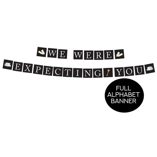 Downton Party Full Alphabet Banner Printable