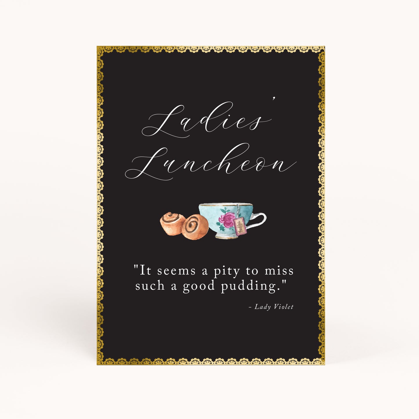 Downton Party Luncheon Printable