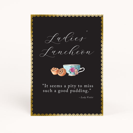 Downton Party Luncheon Printable