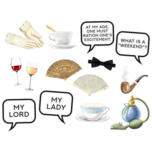 Downton Party Photo Booth Props Printables