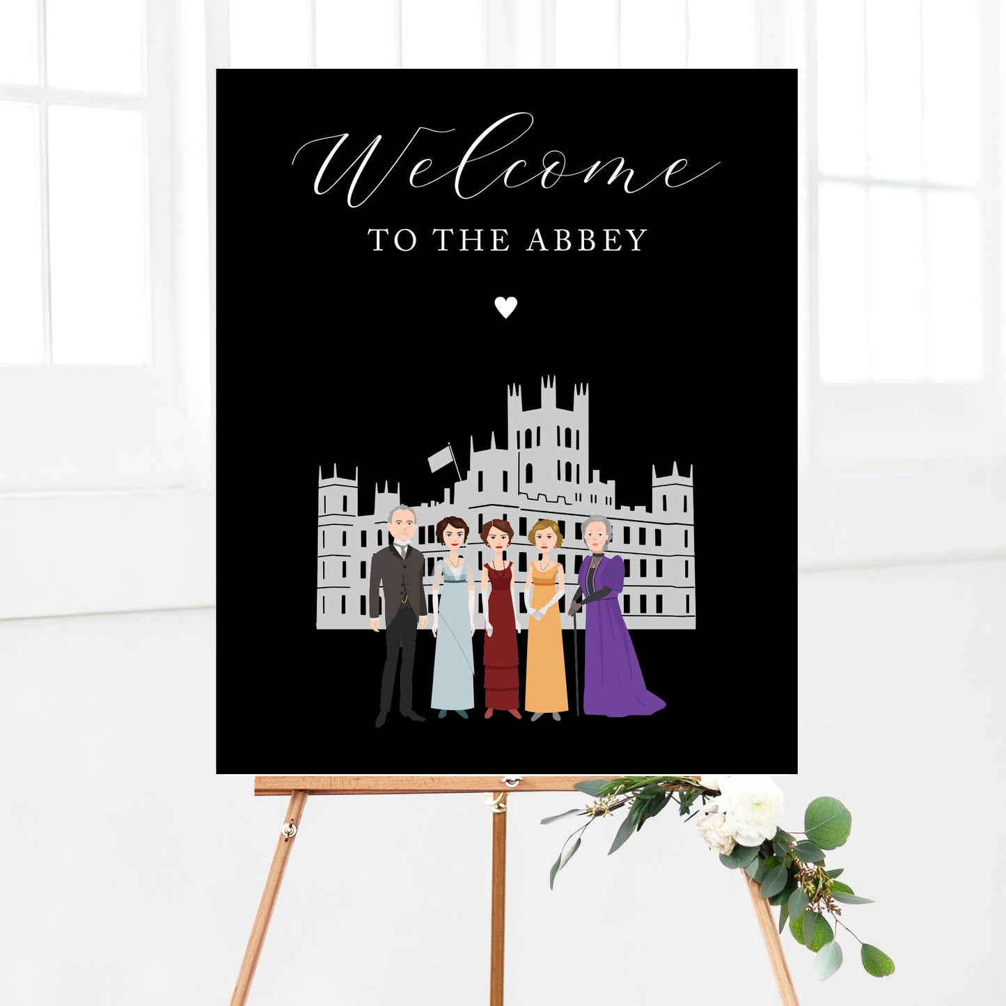 Downton Party Welcome Sign Printable