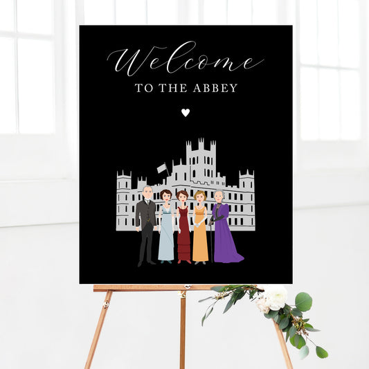 Downton Party Welcome Sign Printable