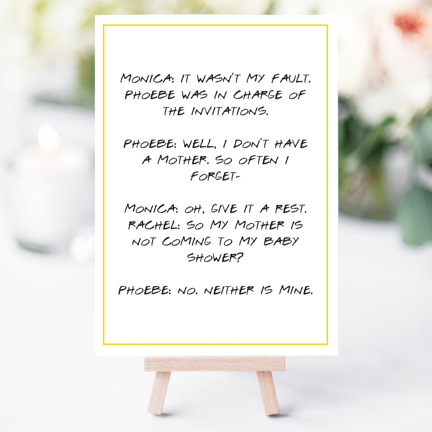 Friends Baby Shower Quote Printables