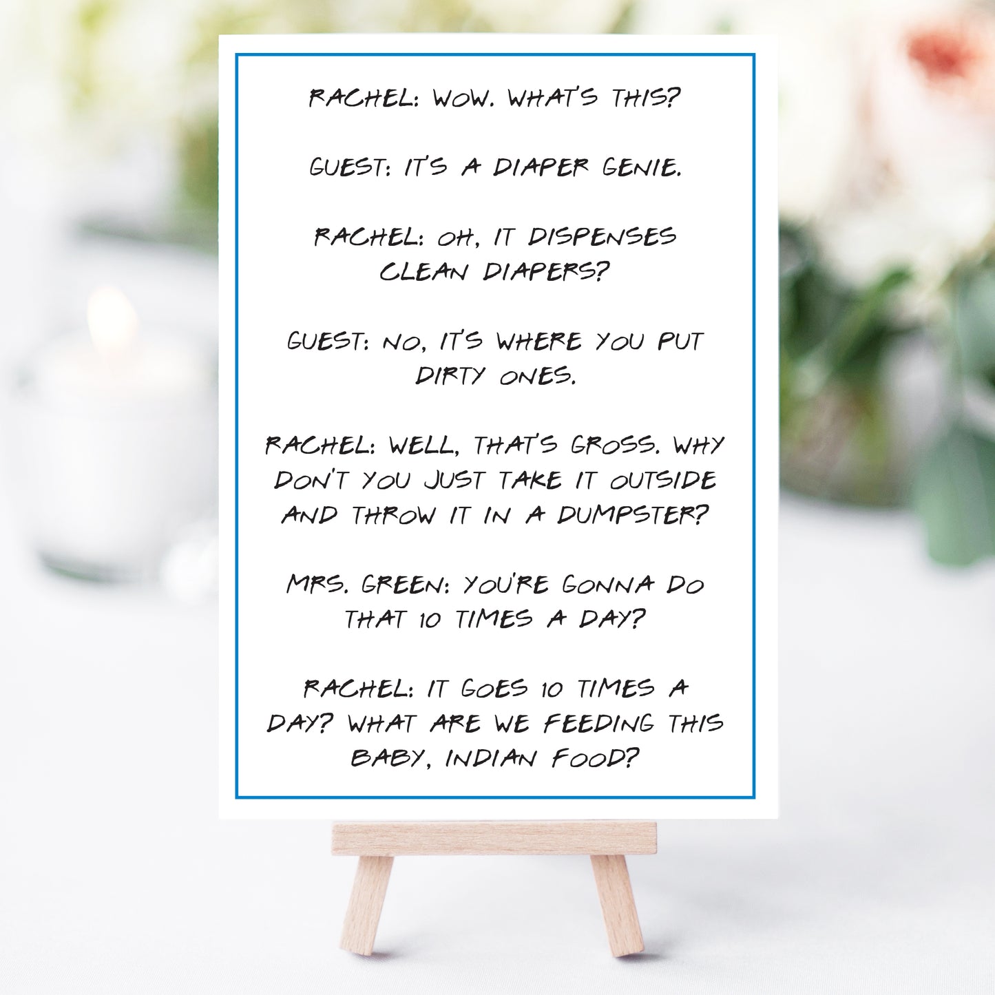 Friends Baby Shower Quote Printables