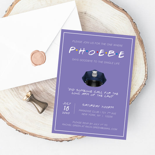 Friends Bachelorette Party Invitation Printable