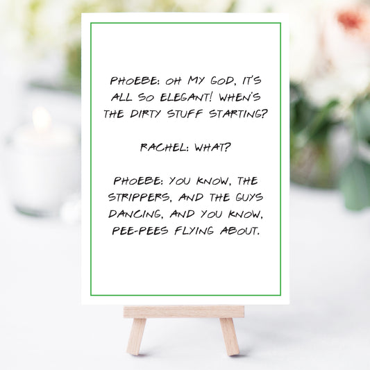Friends Bachelorette Party Quote Printables