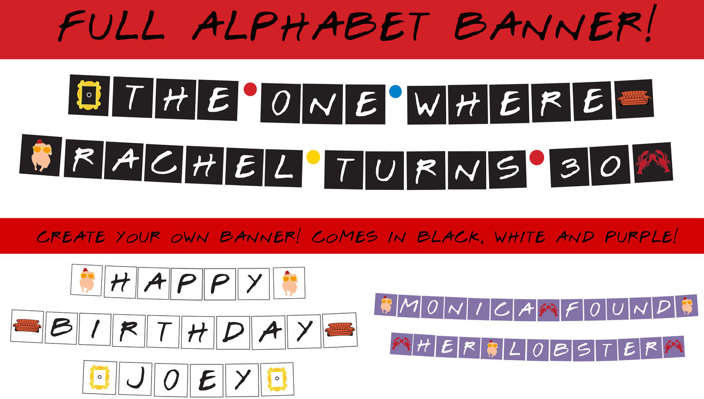 The Ultimate Friends Party Printable Package