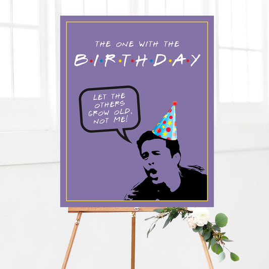 Friends Birthday Party Welcome Sign Printable