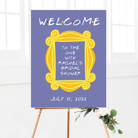 Friends Bridal Shower Frame Welcome Sign Printable
