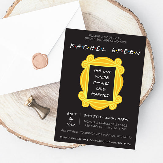 Friends Bridal Shower Frame Invitation Printable
