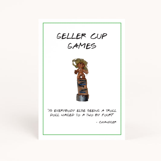 Friends Party Game Geller Cup Printable