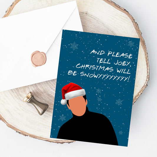 Friends Joey Christmas Card Printable
