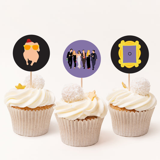 Friends Party Cupcake Toppers Printables