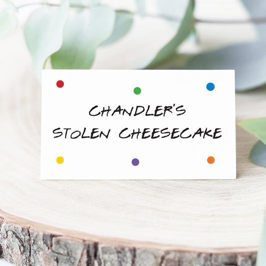 Friends Party Food Tent Printables