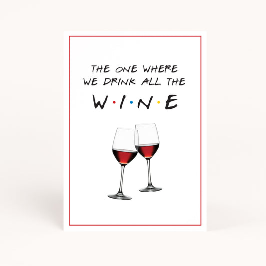 Friends Bachelorette Party Wine Printable