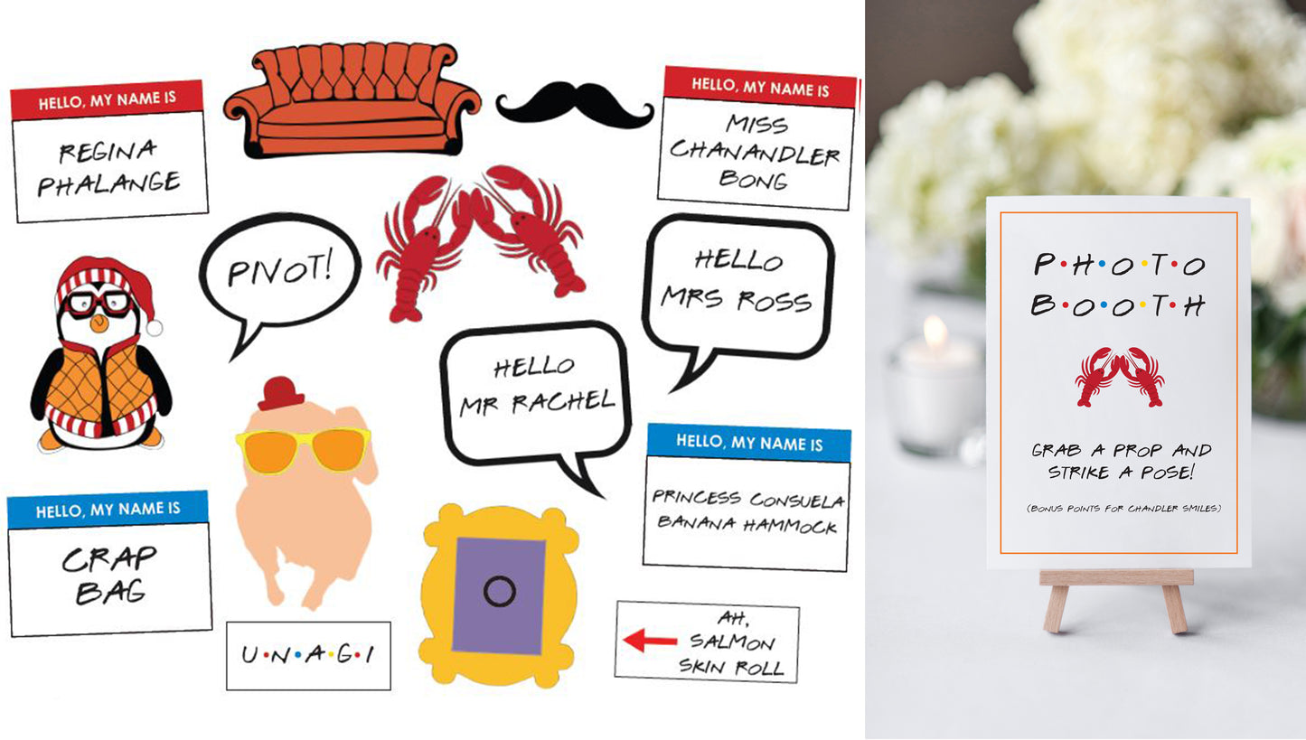 The Ultimate Friends Party Printable Package