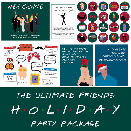 The Ultimate Friends Holiday Party Printable Package