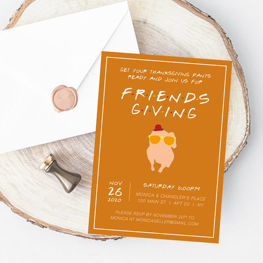 Friends Thanksgiving Friendsgiving Invitation Printable