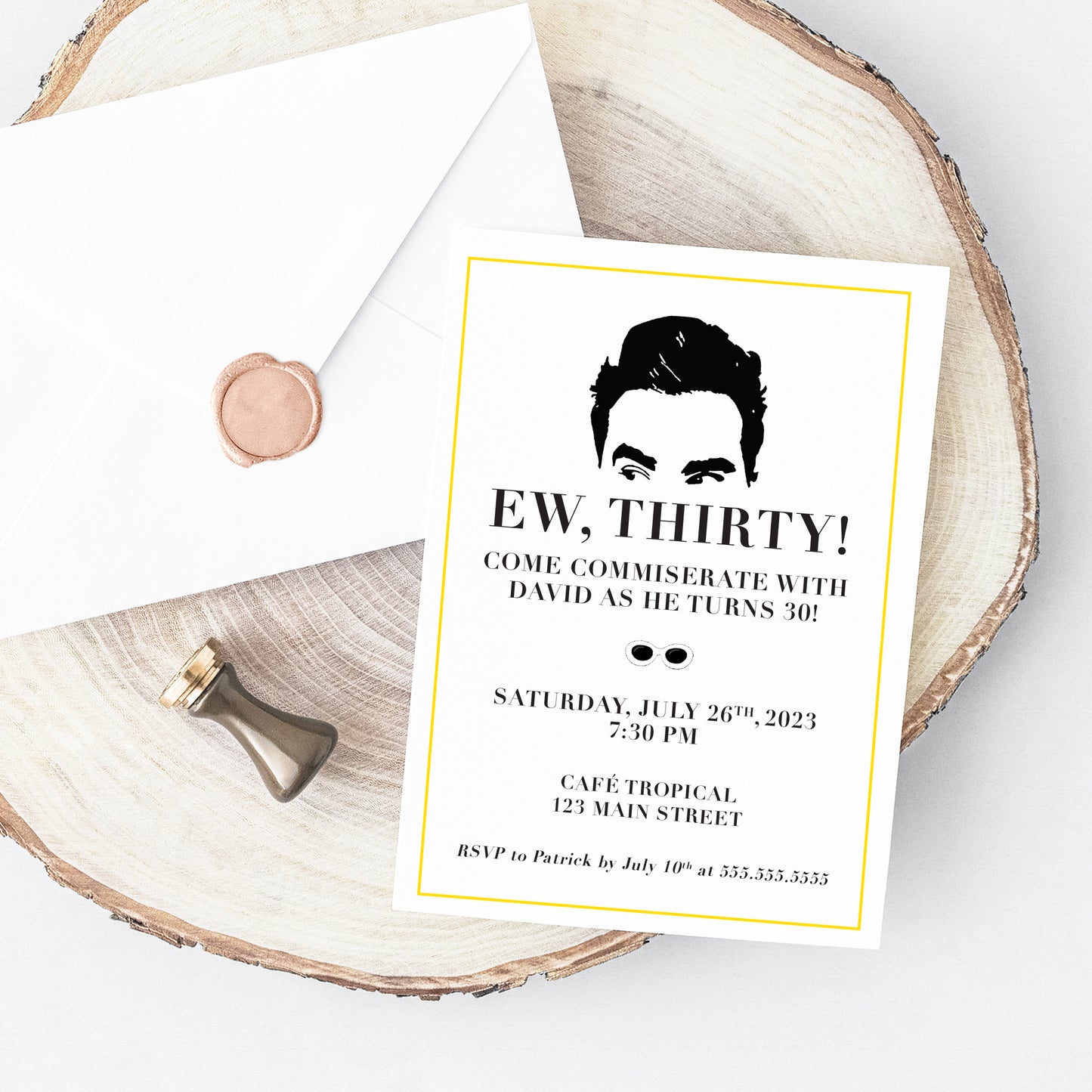 Schitts Birthday Party Invitation Printable