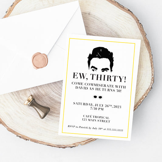 Schitts Birthday Party Invitation Printable