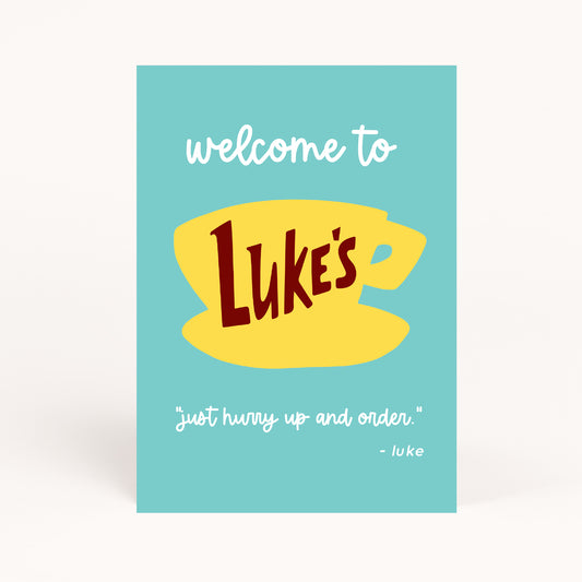 Gilmore Luke's Diner Printable