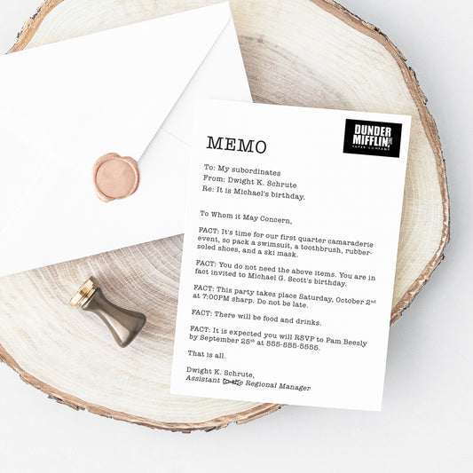 Office Birthday Party Invitation Printable