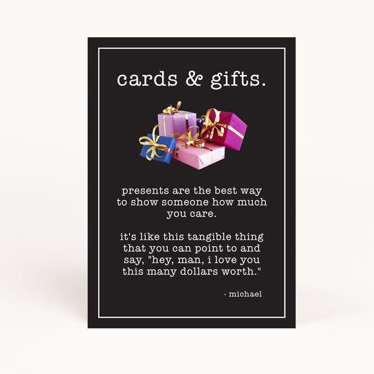 Office Bridal Shower Cards & Gifts Sign Printable