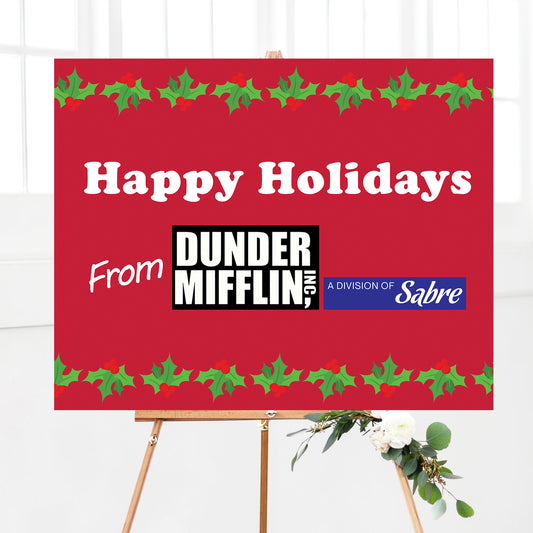 Office Holiday Party Welcome Sign Printable