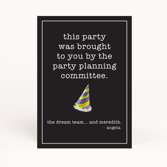 Office Party Planning Committee Printable