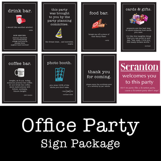 The Ultimate Office Party Signs Printable Package
