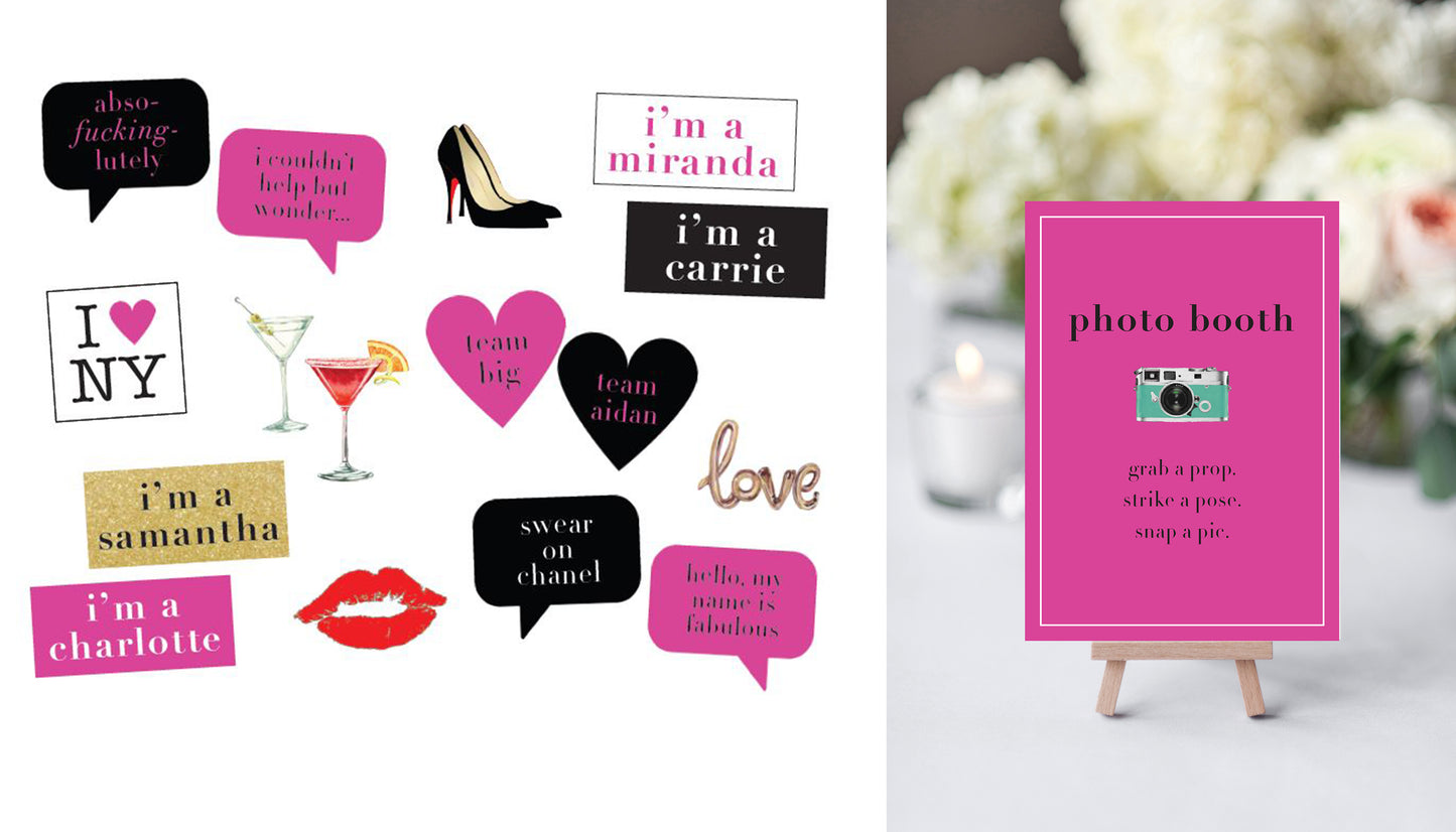 Sex and the City Bachelorette Party Printable Package