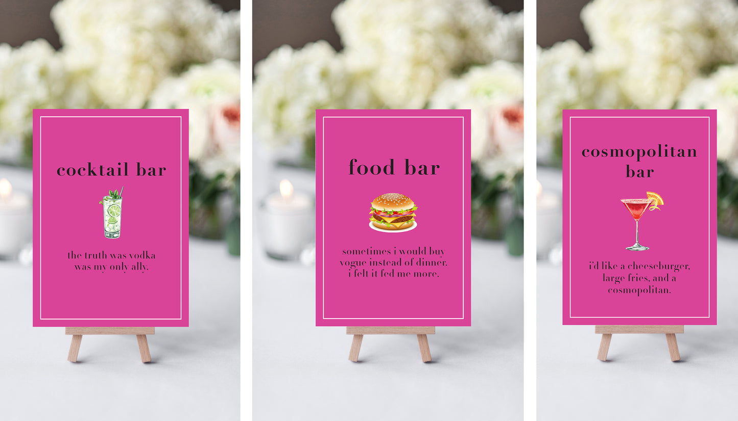 Sex and the City Bachelorette Party Printable Package