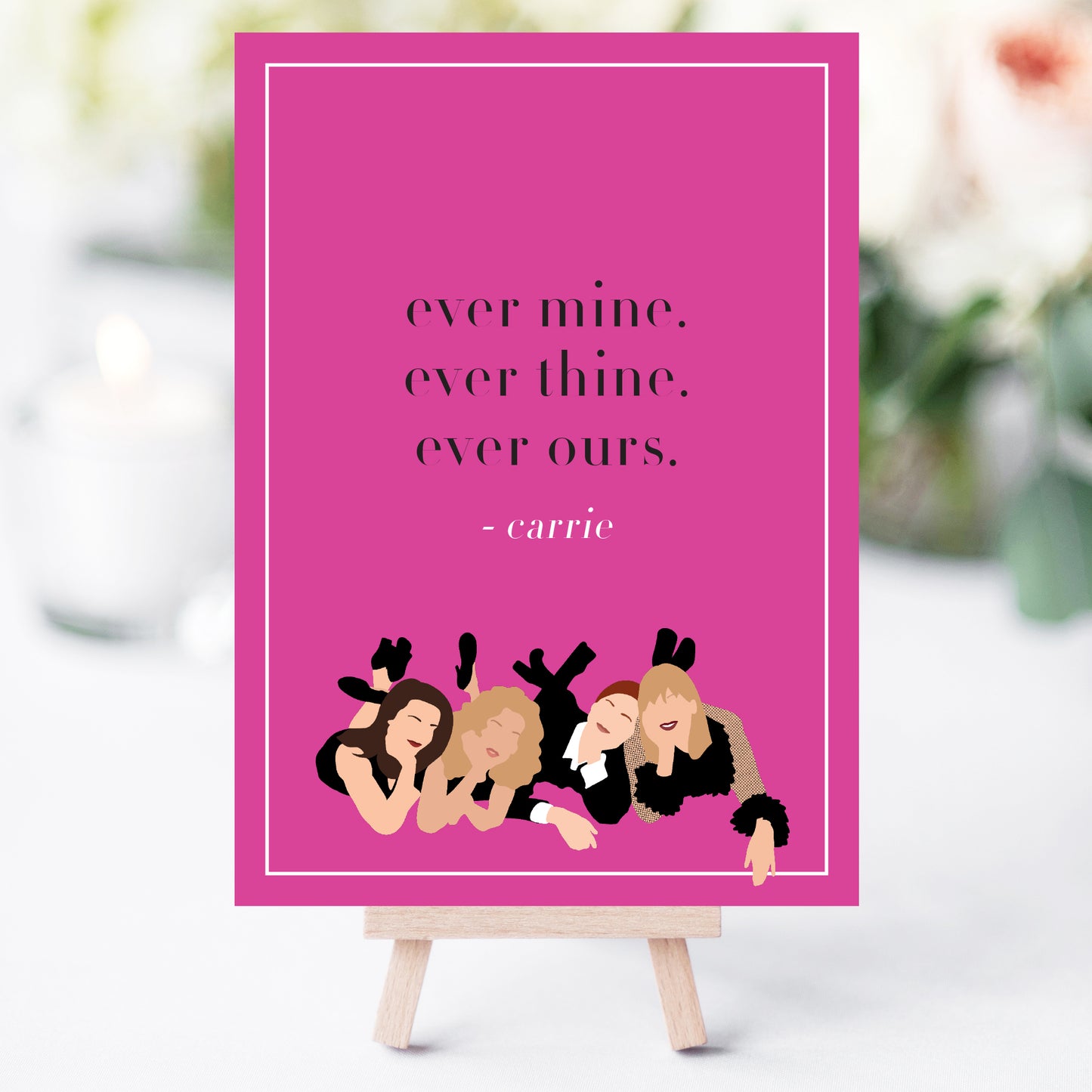 Sex and the City Bachelorette Party Love & Friendship Quotes Printable