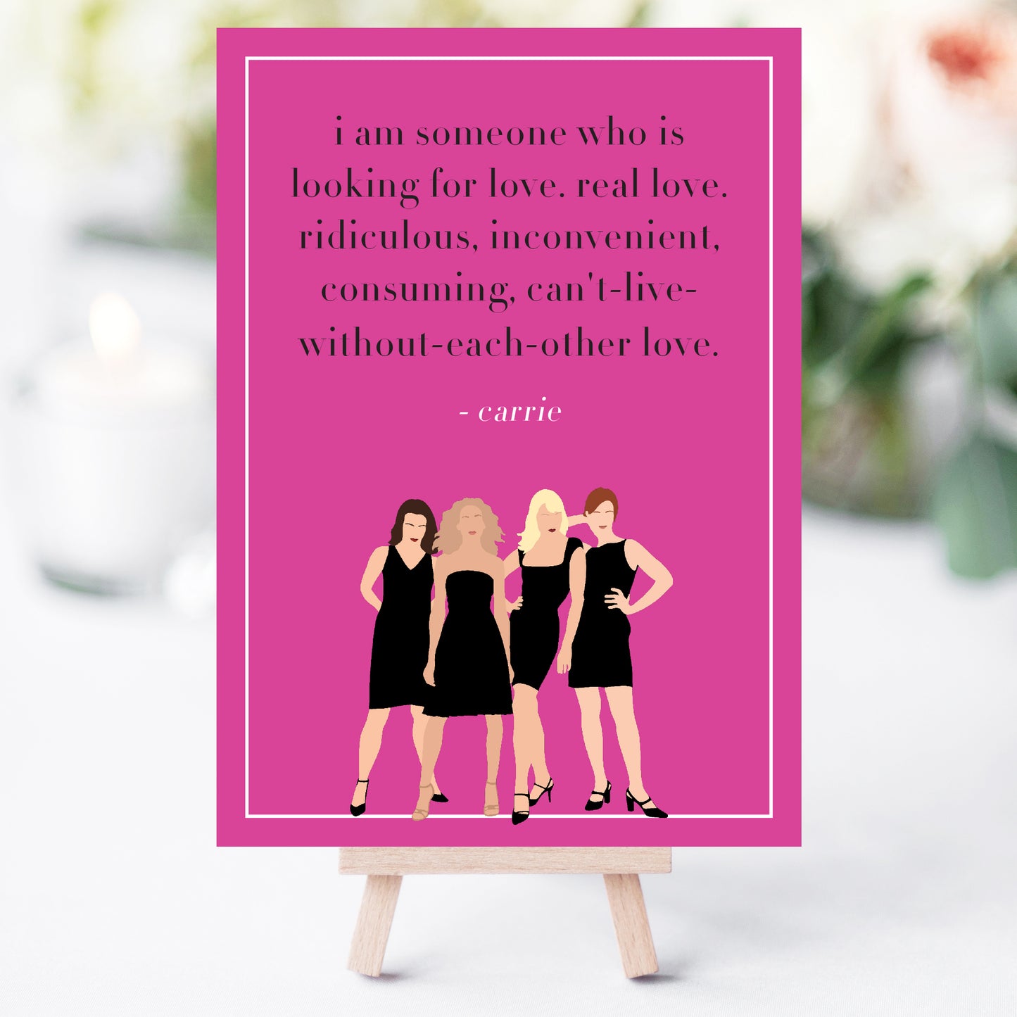 Sex and the City Bachelorette Party Love & Friendship Quotes Printable