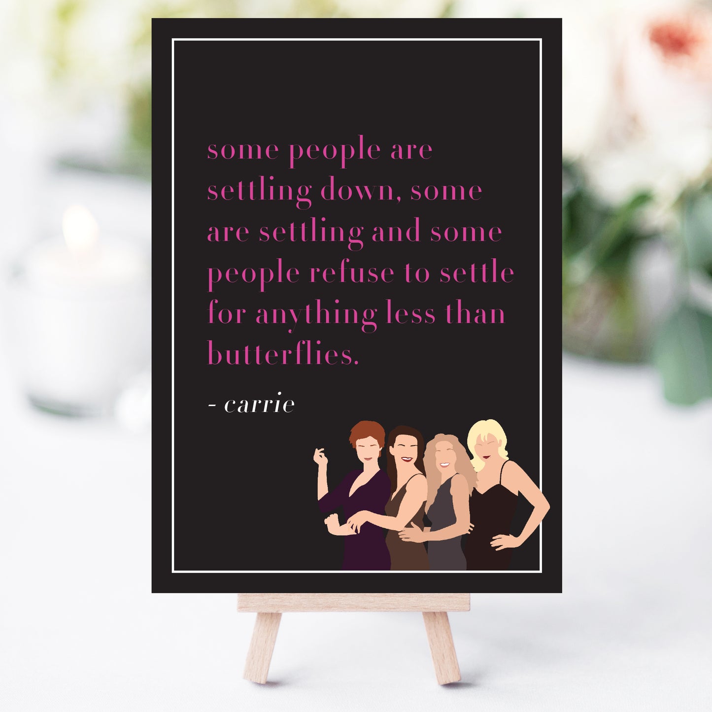 Sex and the City Bachelorette Party Love & Friendship Quotes Printable