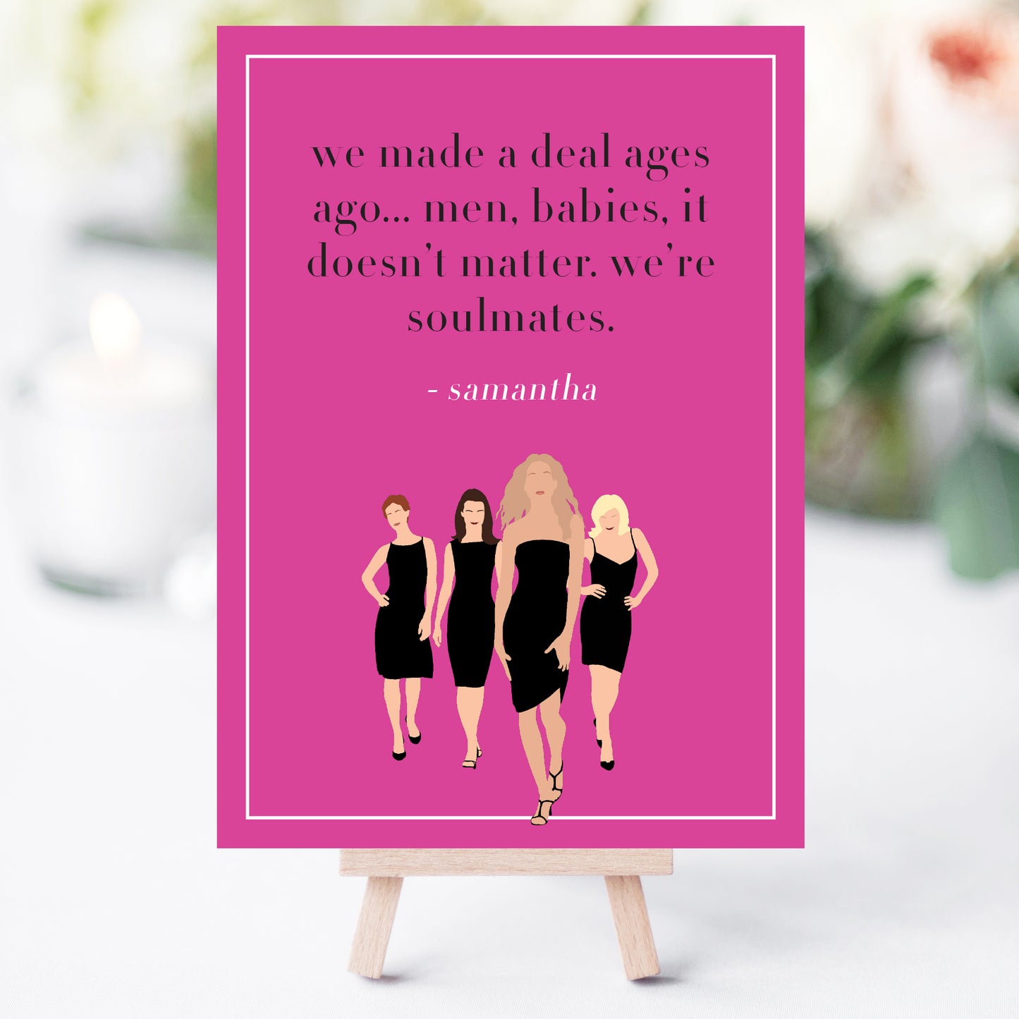 Sex and the City Bachelorette Party Love & Friendship Quotes Printable